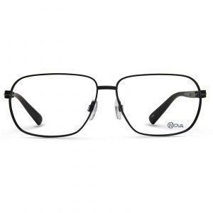 NOVA Full Rim Square Shiny Gunmetal NVF1963 F01 Men Eyeglasses