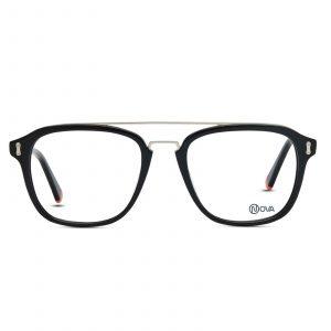 NOVA Full Rim Square Shiny Black NVF1969 F01 Men Eyeglasses