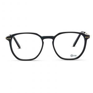 NOVA Full Rim Oval Shiny Black NVF1970 F01 Men Eyeglasses