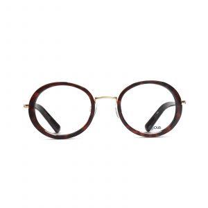 NOVA Full Rim Round Shiny Demi Brown NVF1974 F03 Women Eyeglasses