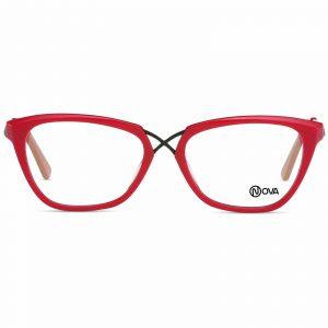 NOVA Full Rim Rover Shiny Red NVF2018 F03 Women Eyeglasses