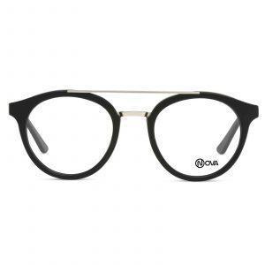 NOVA Full Rim Round Matte Black NVF2118 F01 Men Eyeglasses