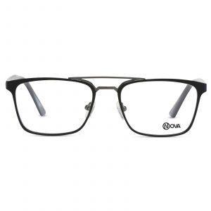 NOVA Full Rim Square Matte Gunmetal NVF3718 F03 Men Eyeglasses