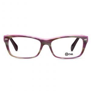 NOVA Full Rim Rectangular Shiny Lilac NVF4017 F03 Women Eyeglasses
