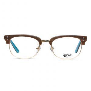 NOVA Full Rim Flyer Matte Wood Brown NVF4217 F02 Unisex Eyeglasses