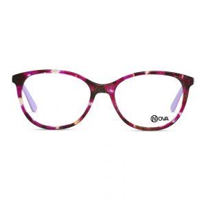 NOVA Full Rim Oval Shiny Demi Lilac NVF6718 F03 Teens Eyeglasses