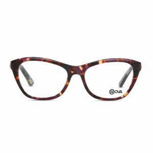 NOVA Full Rim Butterfly Shiny Demi NVF7018 F02 Women Eyeglasses