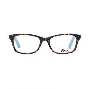NOVA Full Rim Rectangular Shiny Black NVF8618 F01 Kids Eyeglasses