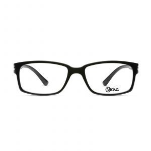 NOVA Full Rim Rectangular Shiny Black NVF0913 C145 Men Eyeglasses