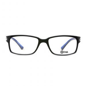 NOVA Full Rim Rectangular Shiny Black NVF0913 ZH01 Men Eyeglasses