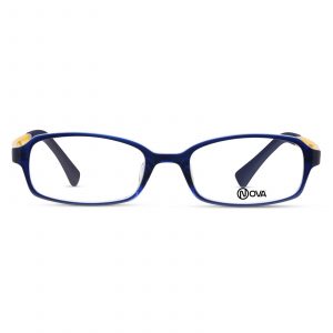 NOVA Full Rim Rectangular Shiny Blue NVF1213 MD16 Kids Eyeglasses