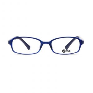 NOVA Full Rim Rectangular Shiny Translucent Blue NVF1213 SC01 Kids Eyeglasses