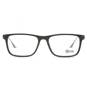 NOVA Full Rim Rectangular Shiny Black  NVF1908 F01 Men Eyeglasses