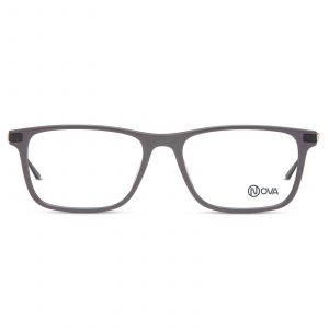 NOVA Full Rim Rectangular Shiny Grey NVF1908 F04 Men Eyeglasses