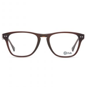 NOVA Full Rim Rover Shiny Translucent Brown NVF1910 F02 Men Eyeglasses