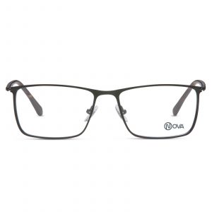 NOVA Full Rim Rectangular Matte Black NVF1917 F01 Men Eyeglasses