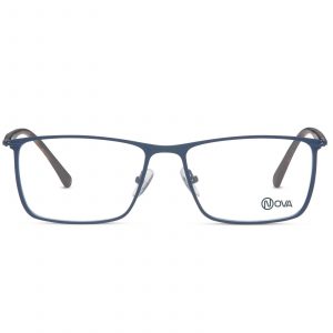 NOVA Full Rim Rectangular Matte Blue NVF1917 F02 Men Eyeglasses