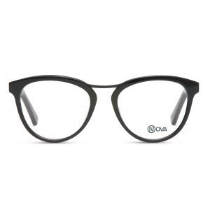 NOVA Full Rim Oval Shiny Black NVF1932 F01 Women Eyeglasses