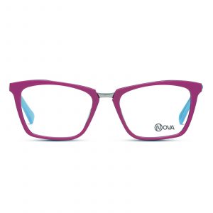 NOVA Full Rim Square Shiny Pink NVF1933 F02 Women Eyeglasses