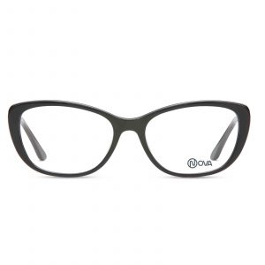 NOVA Full Rim Cat Eye Shiny Black NVF1934 F01 Women Eyeglasses