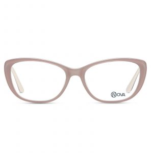 NOVA Full Rim Cat Eye Shiny Beige NVF1934 F02 Women Eyeglasses