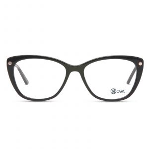NOVA Full Rim Cat Eye Shiny Black NVF1942 F01 Women Eyeglasses