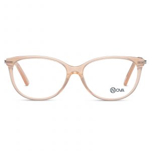 NOVA Full Rim Oval Shiny Beige NVF1943 F02 Women Eyeglasses