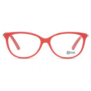 NOVA Full Rim Oval Shiny Red NVF1943 F03 Women Eyeglasses