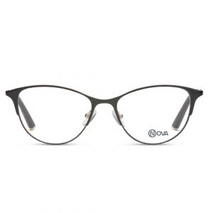 NOVA Full Rim Cat Eye Shiny Black NVF1946 F01 Women Eyeglasses