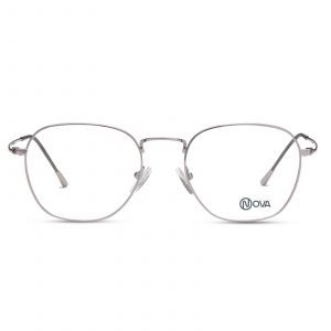 NOVA Full Rim Round Shiny Gunmetal NVF1955 F04 Unisex Eyeglasses