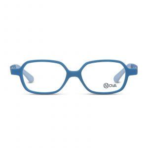 NOVA Full Rim Hexagon Matte Blue NVF1958 F01 Kids Eyeglasses