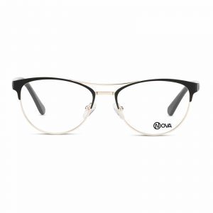NOVA Full Rim Oval Matte Black NVF7918 F01 Women Eyeglasses