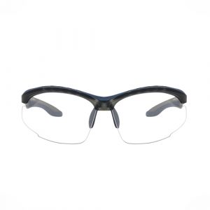 NOVA Half Rim Wrap Around Matte Grey with Blue NVS005 UNISEX Safety Glasses