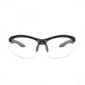 NOVA Half Rim Wrap Around Matte Grey with Blue NVS005 UNISEX Safety Glasses