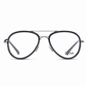 NOVA Full Rim Pilot Shiny Royal Blue PNF004 03 Men Eyeglasses