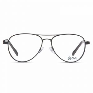 NOVA Full Rim Pilot Shiny Black PNF023 01 Men Eyeglasses