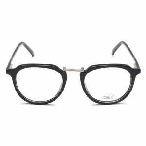 IDEE Full Rim Square Shiny Black-Shiny Gun ID1656 C1 Men Eyeglasses