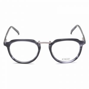 IDEE Full Rim Square Shiny Grey Demi-Shiny Gun ID1656 C4 Men Eyeglasses