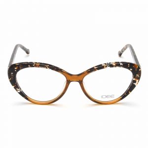 IDEE Full Rim Cat Eye Shiny Brown Demi-Shiny Crystal Brown ID1668 C6 Women Eyeglasses