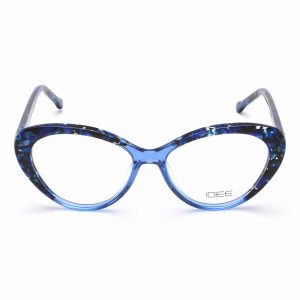 IDEE Full Rim Cat Eye Shiny Blue Demi-Shiny Crystal Blue ID1668 C7 Women Eyeglasses