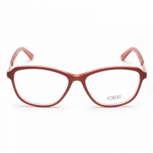 IDEE Full Rim Square Shiny Burgundy-Shiny Crystal Light Burgundy ID1731 C4 Women Eyeglasses