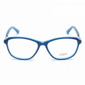 IDEE Full Rim Square Shiny Blue-Shiny Crystal Light Blue ID1731 C6 Women Eyeglasses