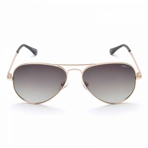 IDEE Full Rim Pilot Shiny Light Gold IDS2500 C12P Unisex SUNGLASSES