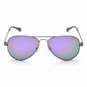 IDEE Full Rim Pilot Shiny Dark Gun IDS2500 C40 Unisex SUNGLASSES