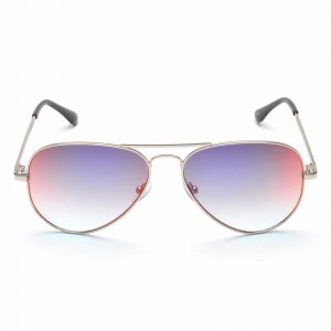 IDEE Full Rim Pilot Shiny Silver IDS2500 C44 Unisex SUNGLASSES