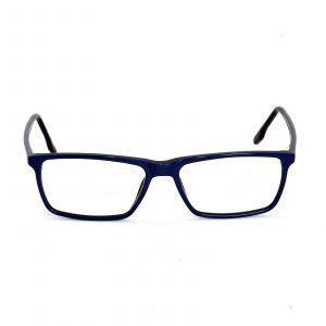 Blulenz Zero Full Rim Rectangular Shiny Blue and Black M1273 C1494 Unisex Computer Glasses