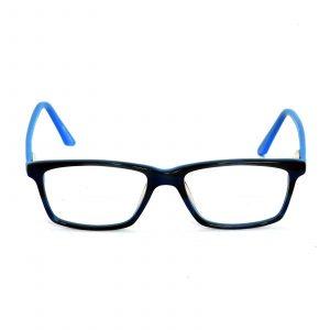 Blulenz Zero Full Rim Rectangular Shiny Blue and Grey M1277 C1508 Kids Computer Glasses