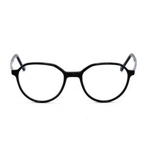 Blulenz Zero Full Rim Hexagon Shiny Black M1289 C1566 Unisex Computer Glasses