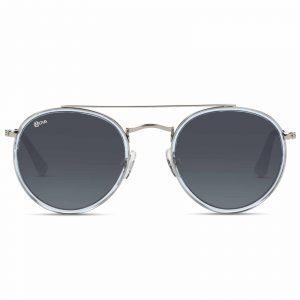 NOVA Full Rim Round Shiny Transluscent Blue NV2718 F03 WOMEN SUNGLASSES