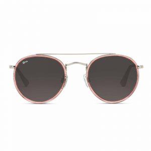 NOVA Full Rim Round Shiny Transluscent Pink NV2718 F04 WOMEN SUNGLASSES
